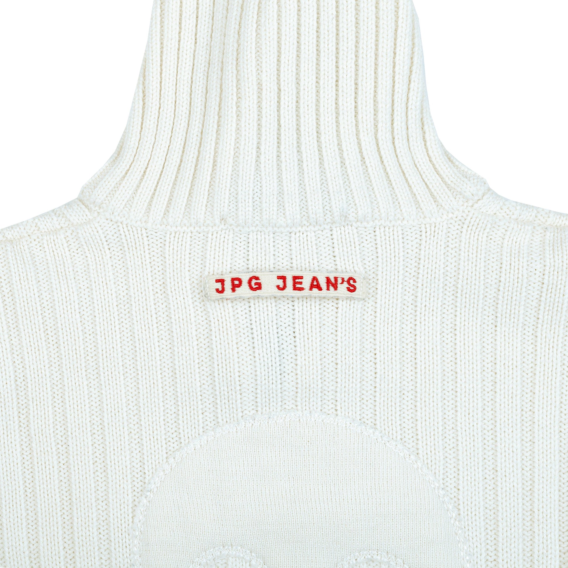 Jean Paul Gaultier JPG Light Cream Zipper Knit