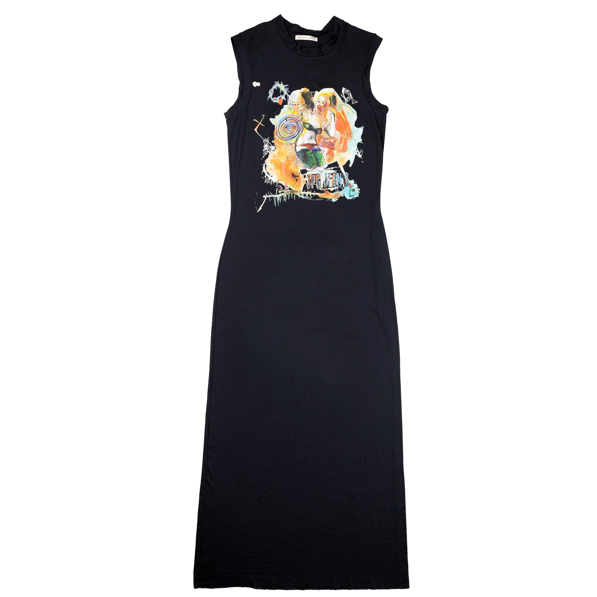 JPG Jean Paul Gaultier Jeans Printed Long Tank Dress