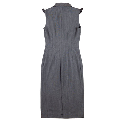 Dolce & Gabbana Gray Corset Pencil Dress