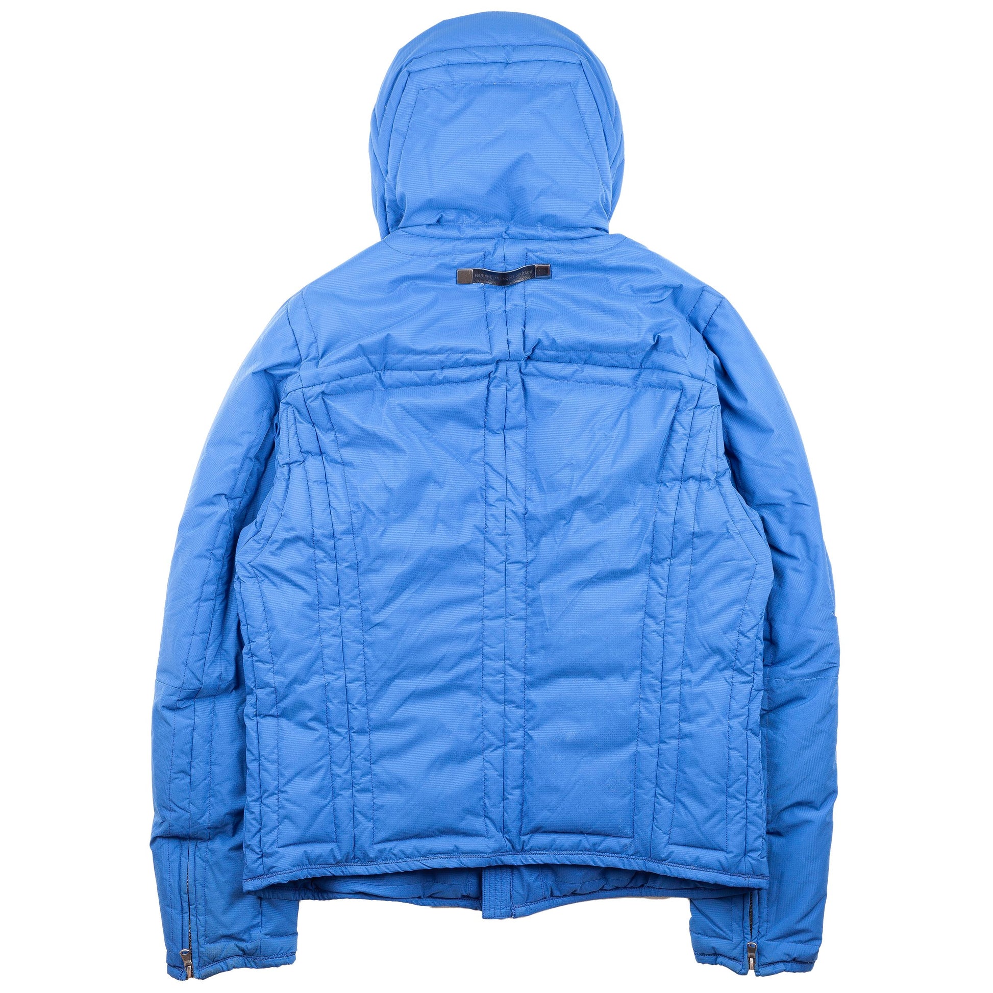 Marithé + François Girbaud Active Blue Back Pack Strap Puffer Jacket