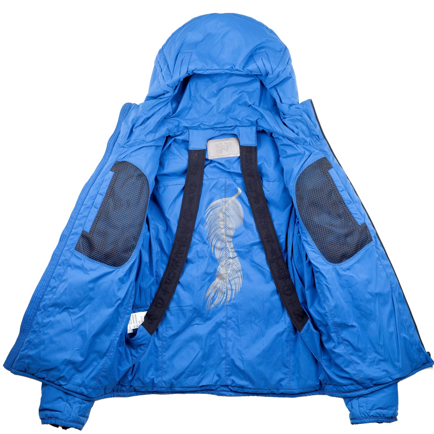 Marithé + François Girbaud Active Blue Back Pack Strap Puffer Jacket