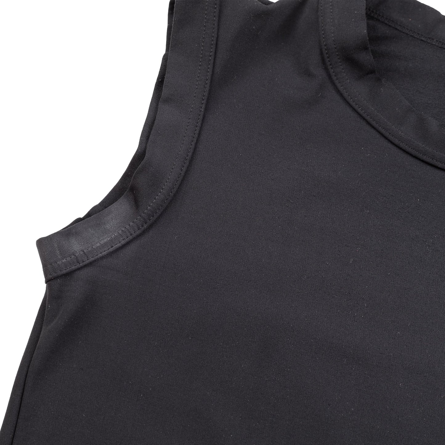 Marithé + François Girbaud Black Nylon Utility Tank Top