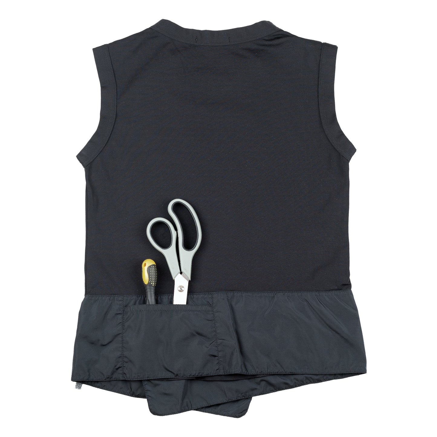 Marithé + François Girbaud Black Nylon Utility Tank Top