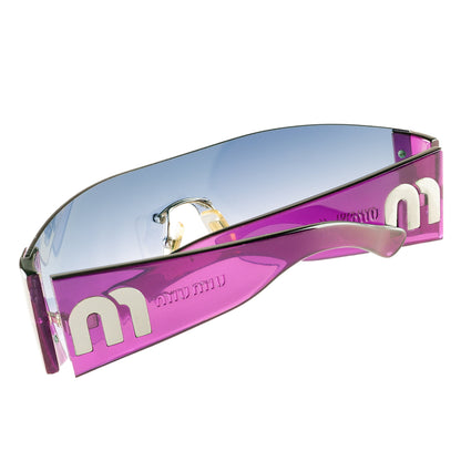 Miu Miu SMU11F Mask Logo Purple Sunglasses