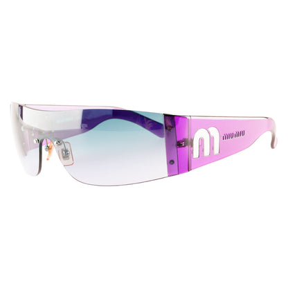 Miu Miu SMU11F Mask Logo Purple Sunglasses