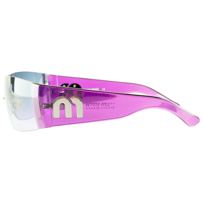 Miu Miu SMU11F Mask Logo Purple Sunglasses