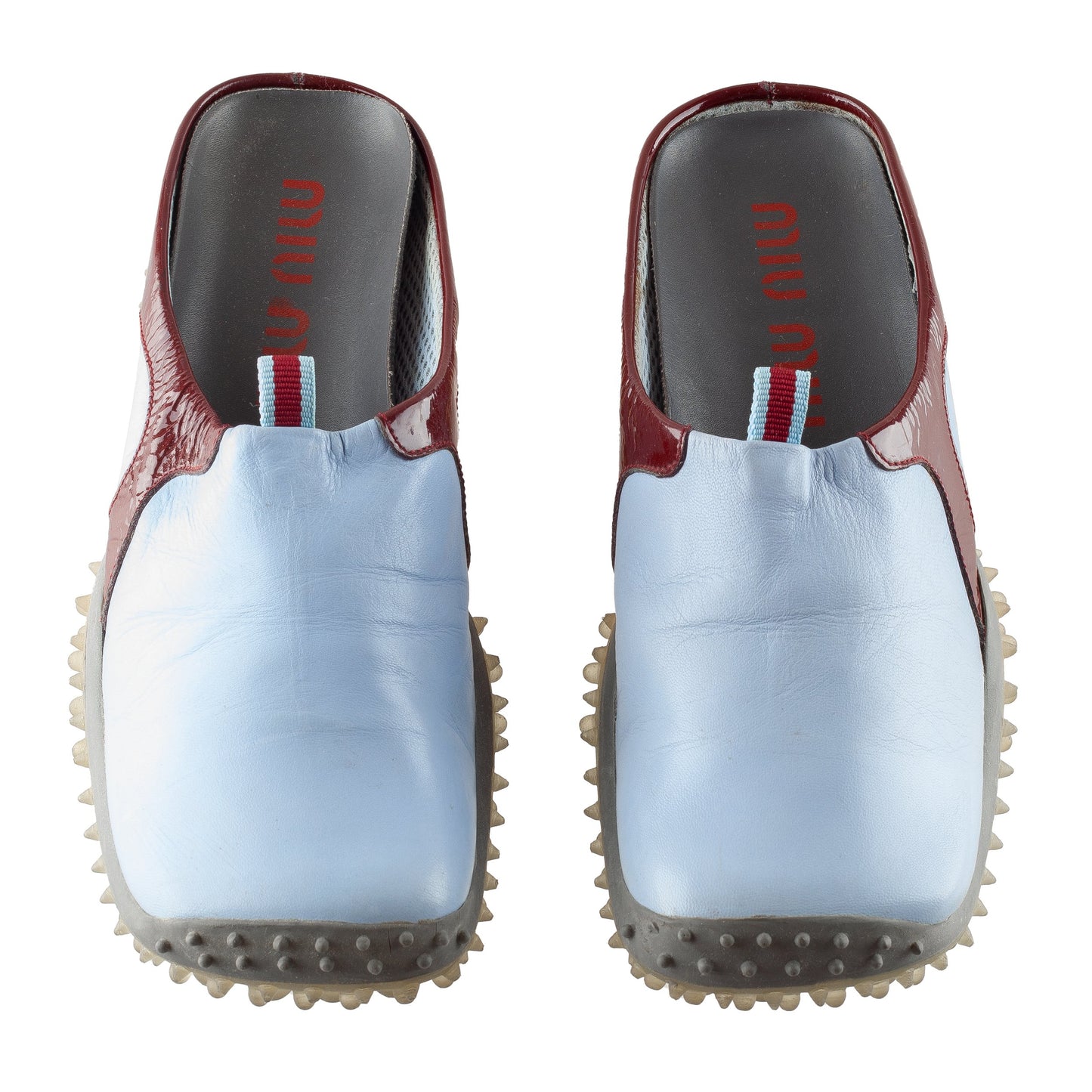 MIU MIU Bubble Soles Leather Mules