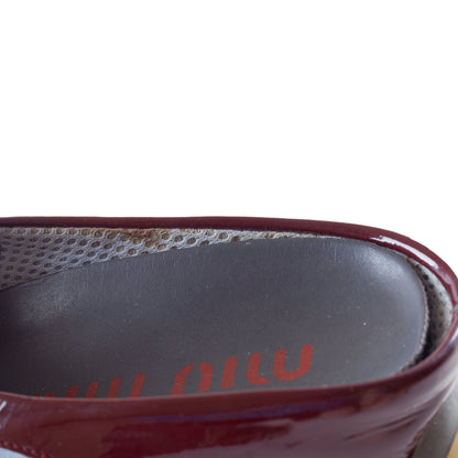 MIU MIU Bubble Soles Leather Mules