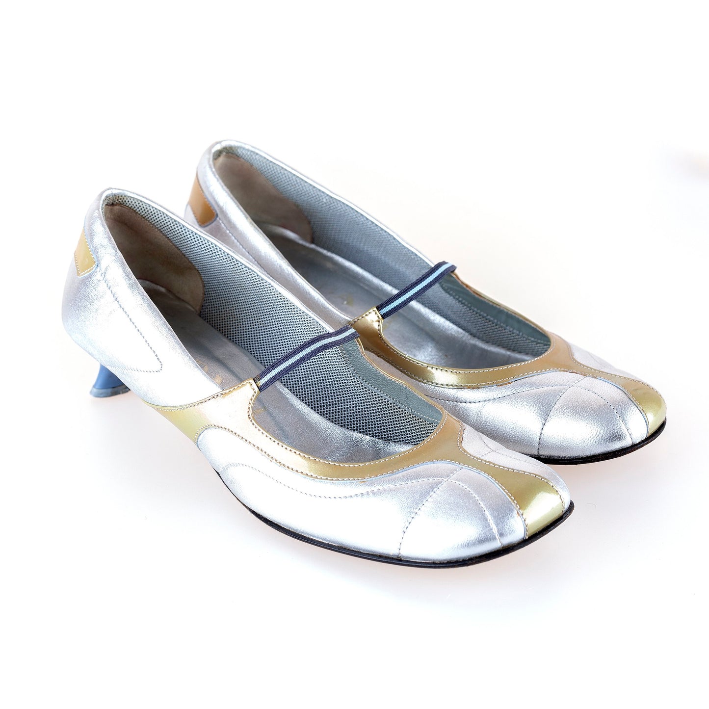 Prada Ballet Silver Heels