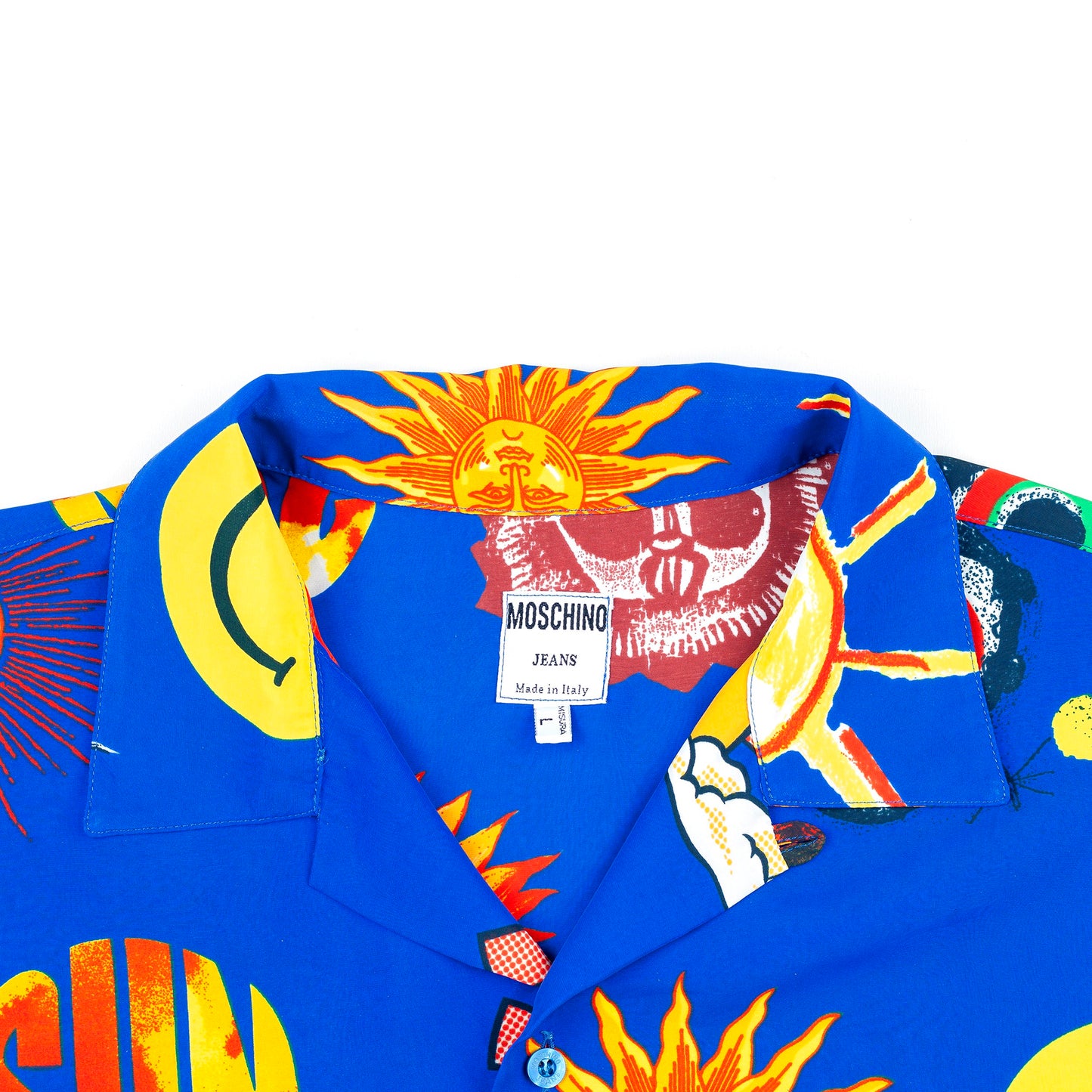 1993 Moschino Jeans Sun Blue Shirt