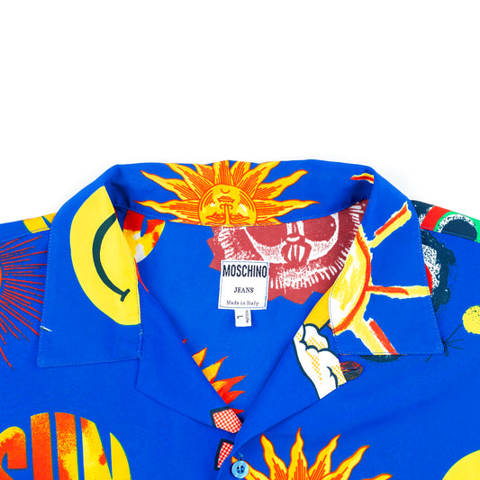 1993 Moschino Jeans Sun Blue Shirt