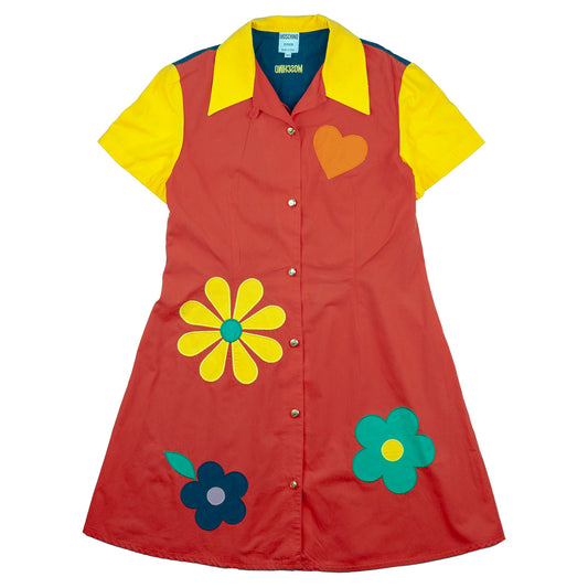 Moschino Junior Primary Colors Colorful Dress