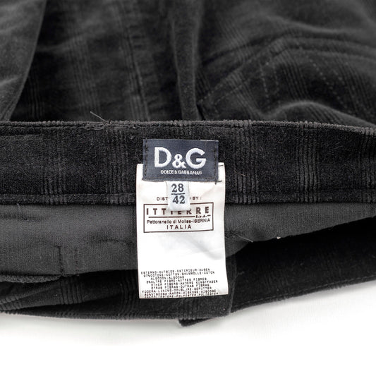 Vintage Dolce & Gabbana Corset Fur Mini Skirt