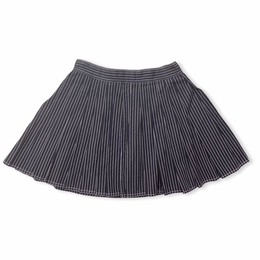 Versace Dark Blue Plaid Skirt