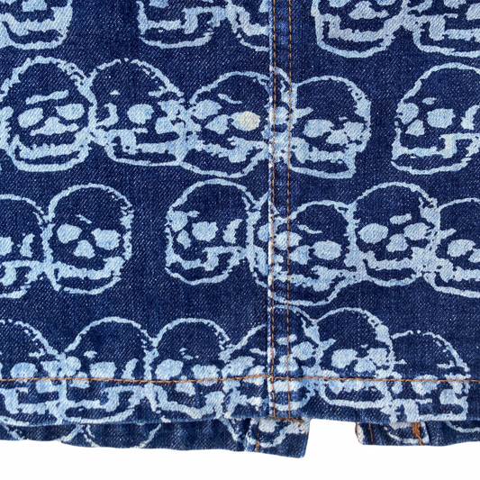 Hysteric Glamour Skulls Denim Skirt