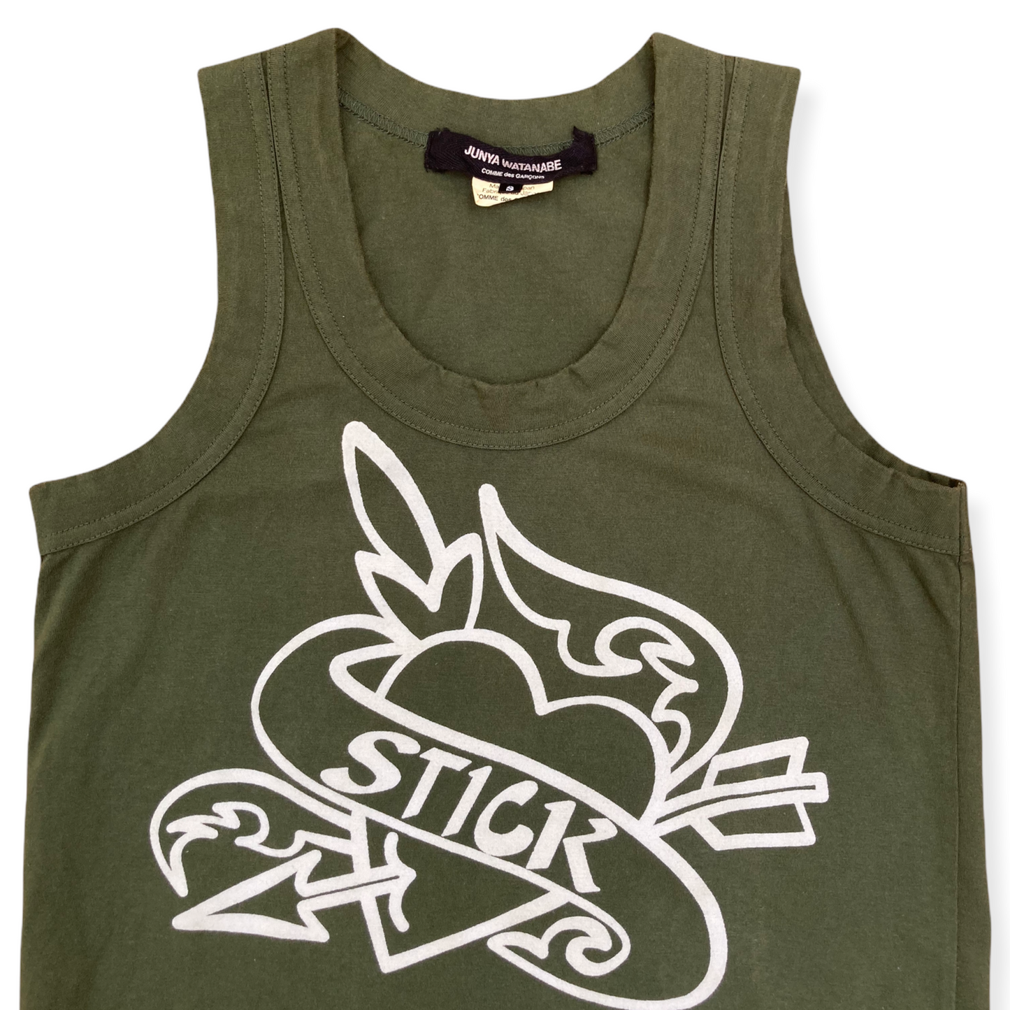 Junya Watanabe 2006 “Stick” Military Green Tank Top