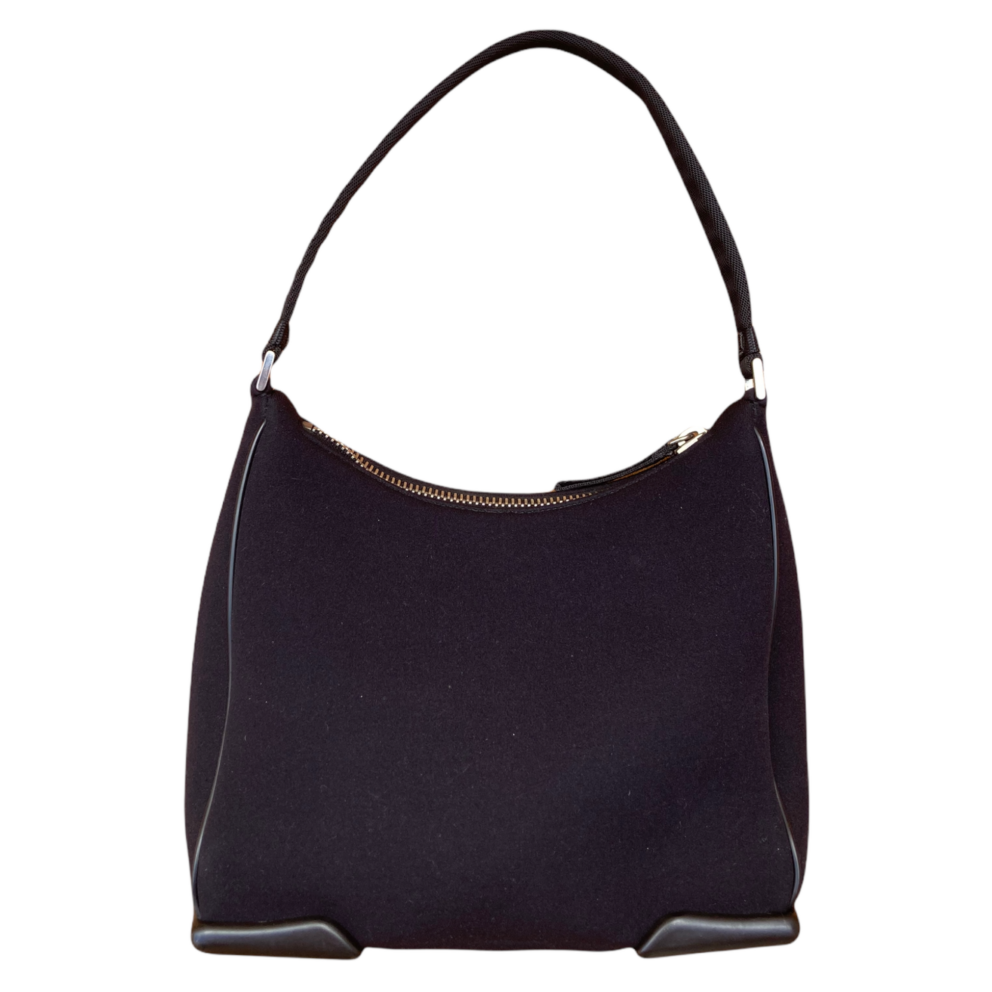 Prada Neoprene Black Shoulder Bag