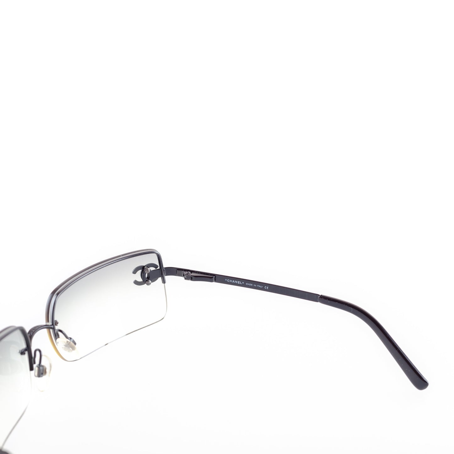 Chanel 4014 Dark CC Logo Sunglasses With Rhinestones