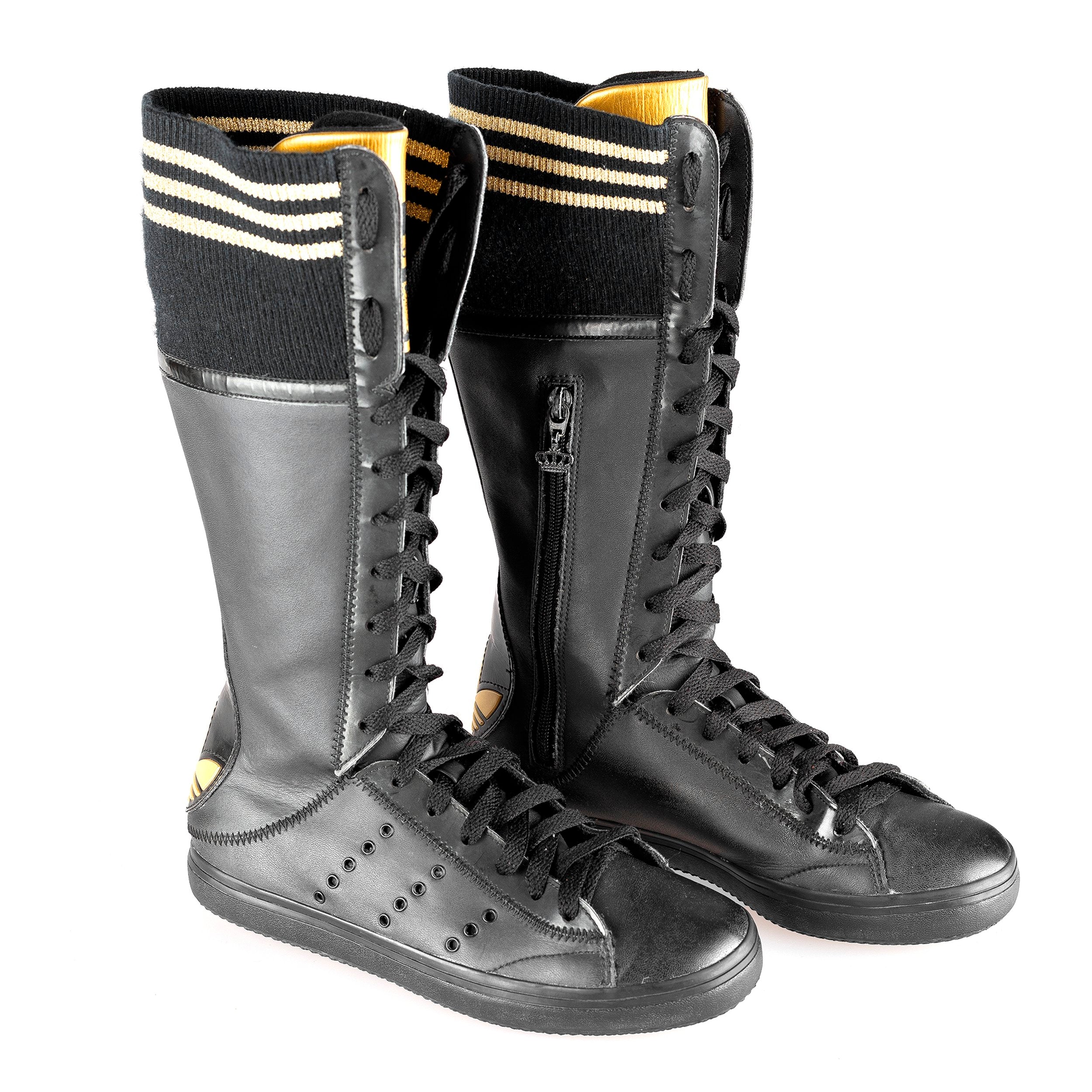 Adidas Missy Elliot “Respect Me” Black/Golden Boxer Boots – VOODOO WAREHOUSE