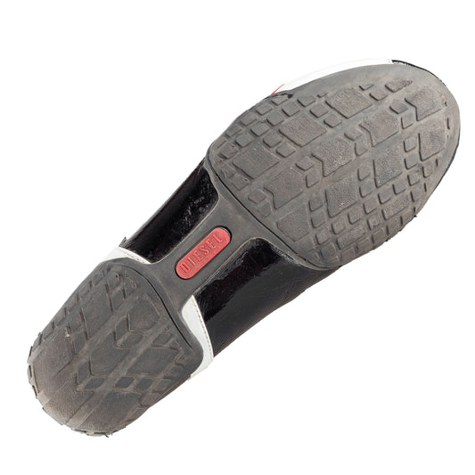 Diesel Patent Leather Black Moto Boots