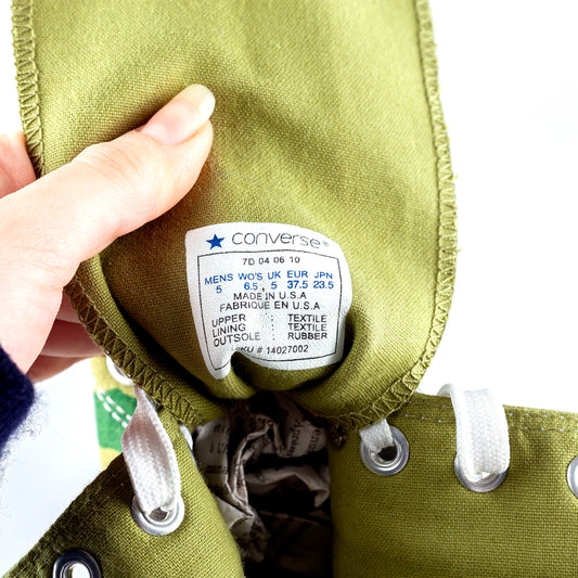 Converse Chuck Taylor Green Military Camouflage Boots