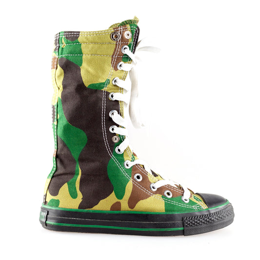 Converse Chuck Taylor Green Military Camouflage Boots