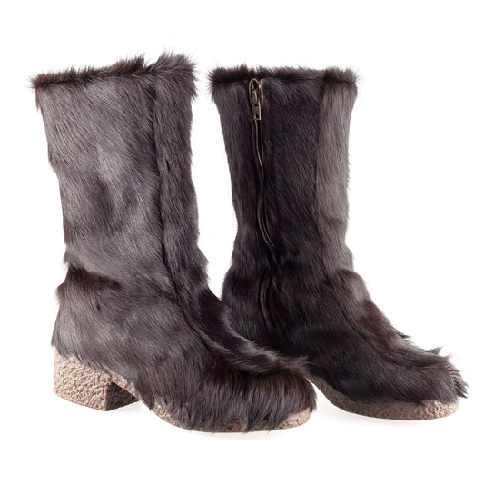 Diadora Brown Yeti Fur Boots