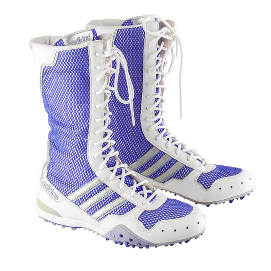 Adidas White/Lilac Boxing Boots