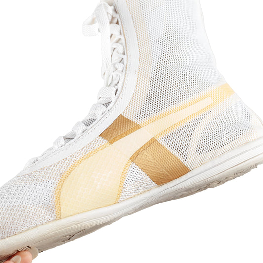 Puma White Mesh Boxing Boots