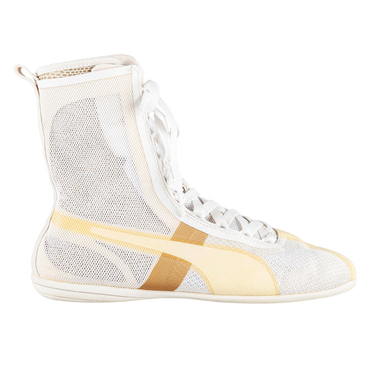 Puma White Mesh Boxing Boots
