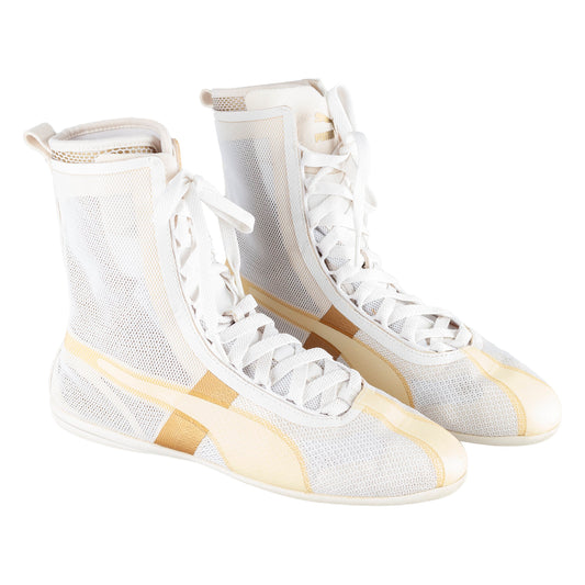 Puma White Mesh Boxing Boots