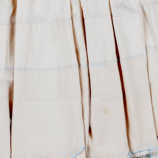 Michiko Koshino Beige Distressed Layer Skirt