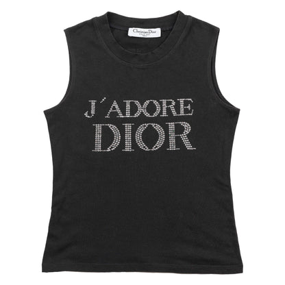 Christian Dior by John Galliano “J’adore Dior” Black Tank Top