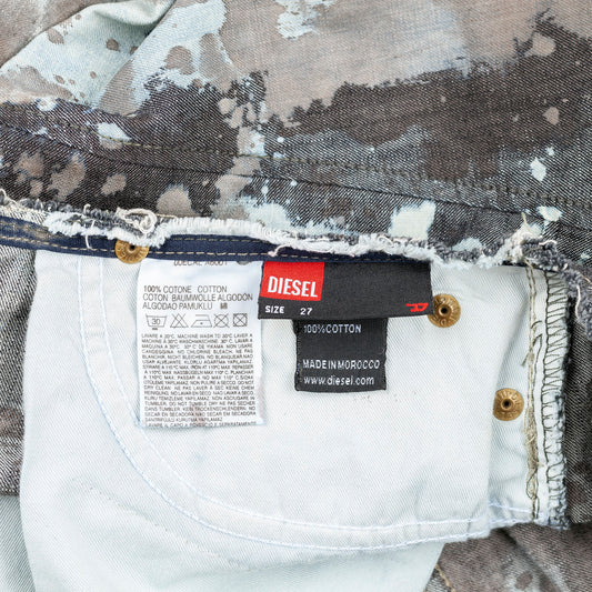 Diesel Tie- Dye Asymetrical Skirt