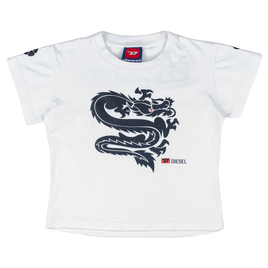 Diesel Dragon Cropped T-Shirt
