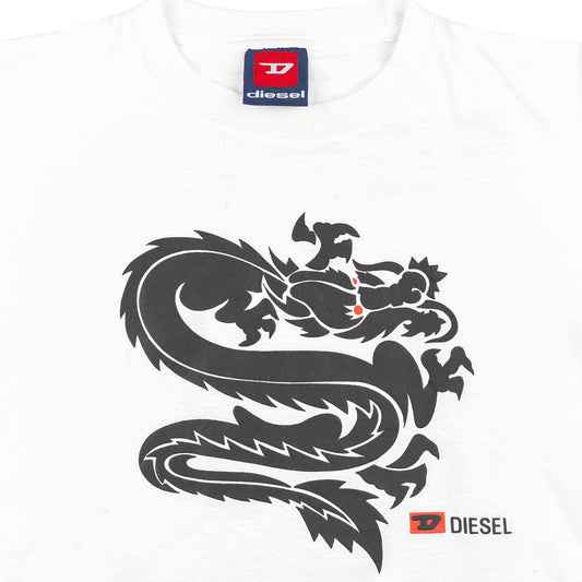 Diesel Dragon Cropped T-Shirt