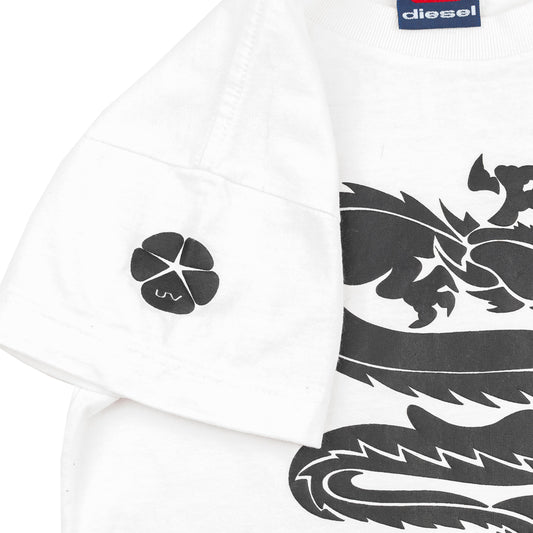 Diesel Dragon Cropped T-Shirt