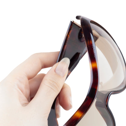 Dior Cannage 1 Brown Tortoise Mask Sunglasses