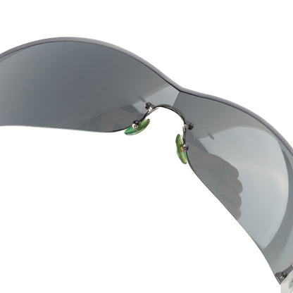 Prada SPR 58F 5BZ-1A1 Silver Wave Sunglasses