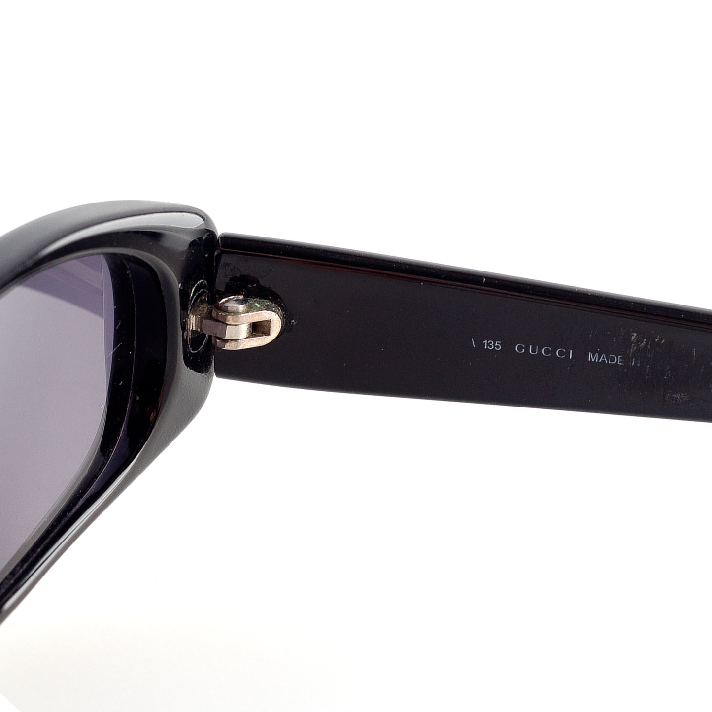 Gucci GG 2452/S 807 Black Oval Vintage Sunglasses