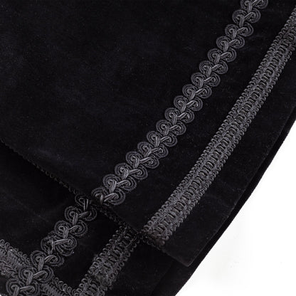 Comme des Garçons 1989 Black Velvet Knee Length Skirt