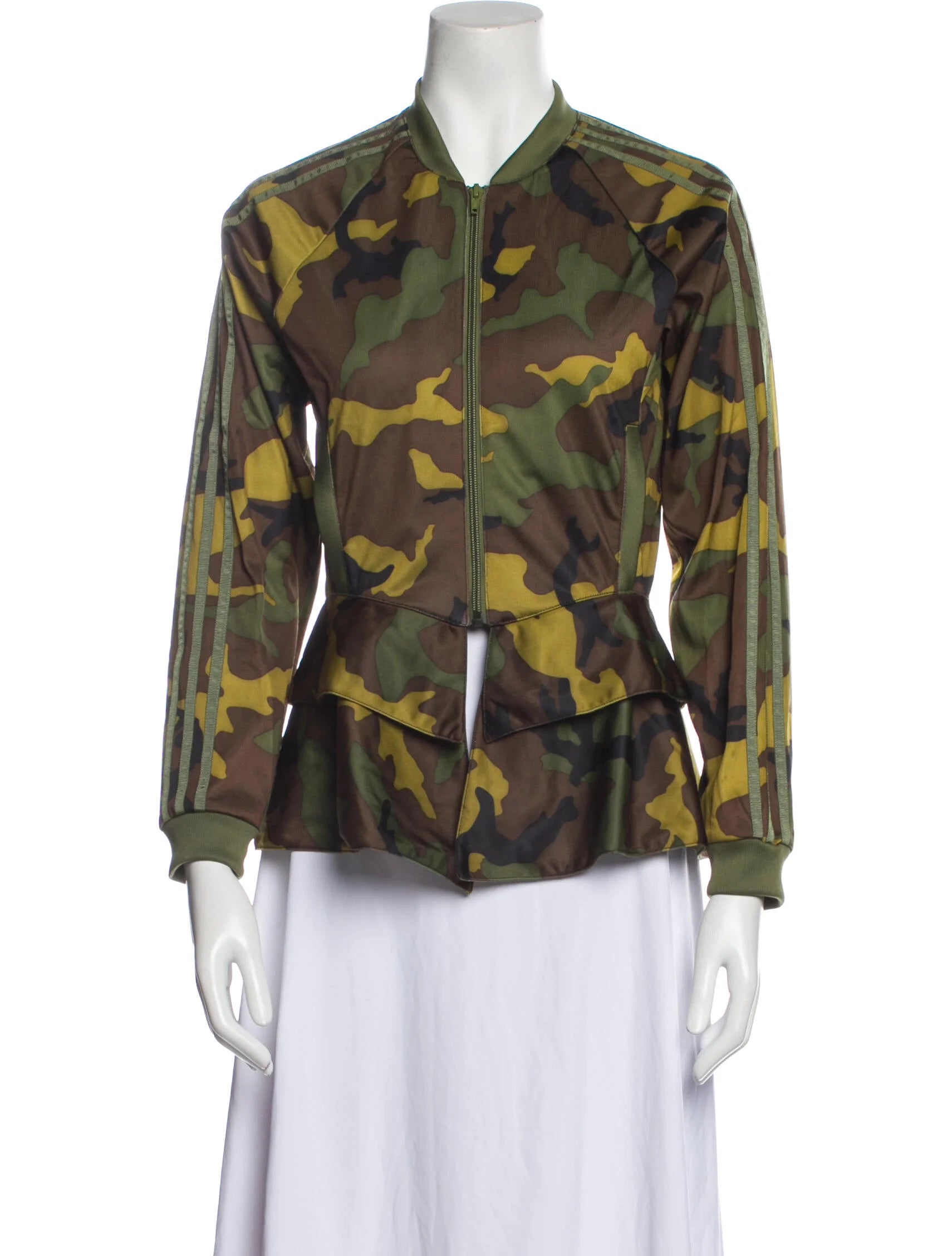 Adidas Originals x Jeremy Scott Peplum Camouflage Jacket (S)