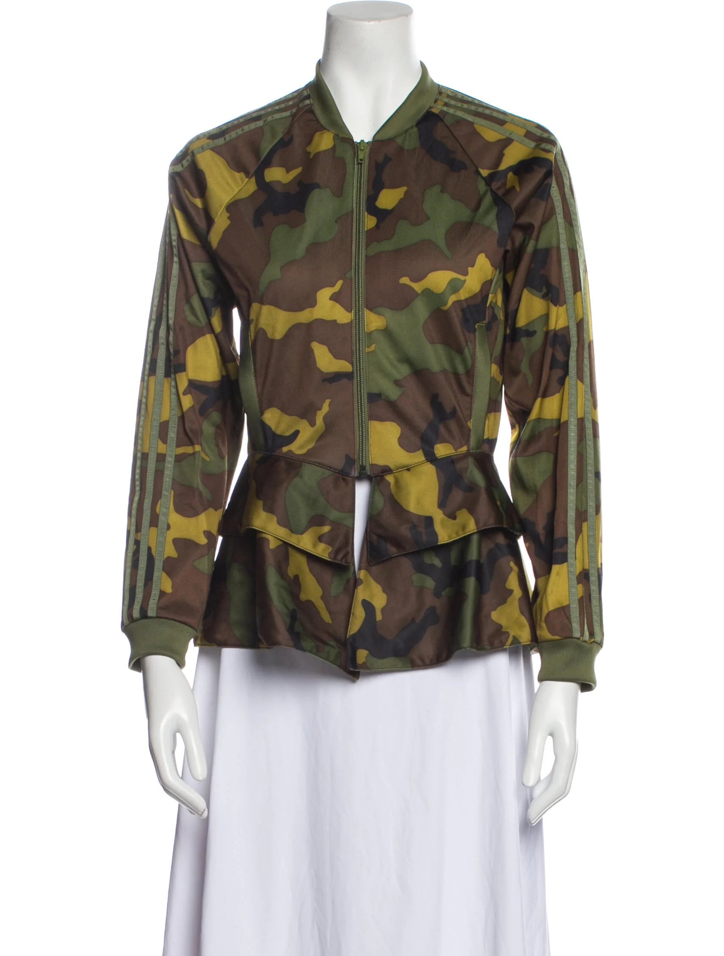 Adidas Originals x Jeremy Scott Peplum Camouflage Jacket (S)