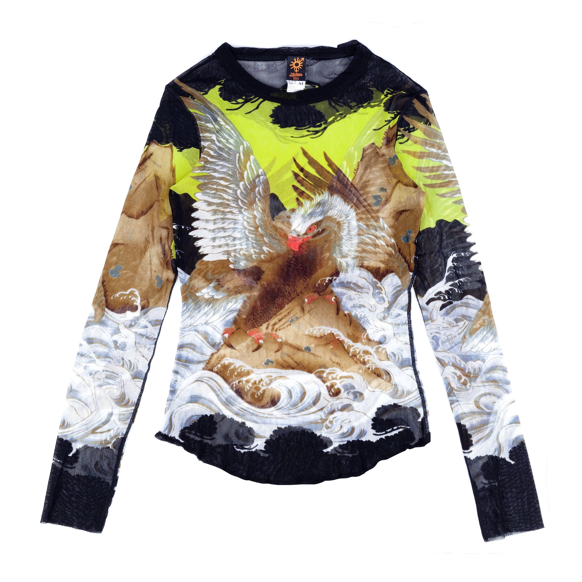 Jean Paul Gaultier Eagle Mesh Top