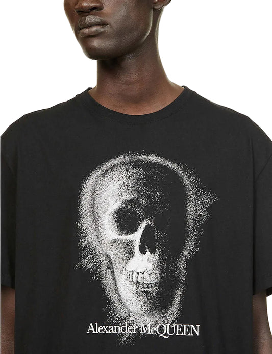 Alexander McQueen Faded Skull-Print Cotton-Jersey T-Shirt