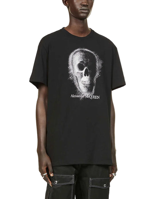 Alexander McQueen Faded Skull-Print Cotton-Jersey T-Shirt