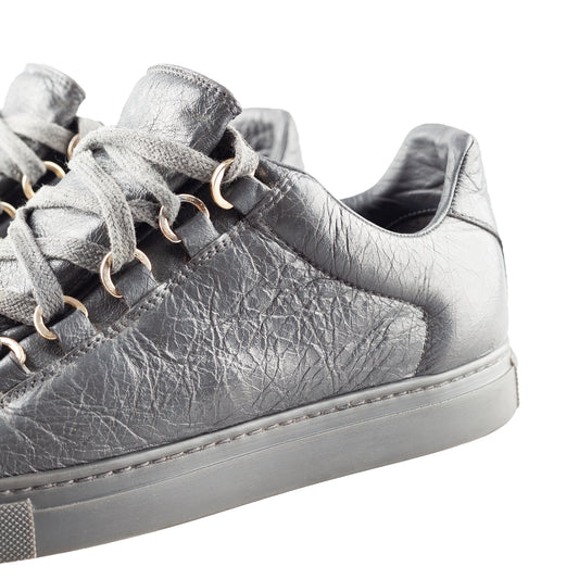 Balenciaga Arena Low Grey Leather Shoes (37 IT/ 38 EU)