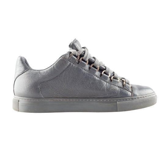 Balenciaga Arena Low Grey Leather Shoes (37 IT/ 38 EU)