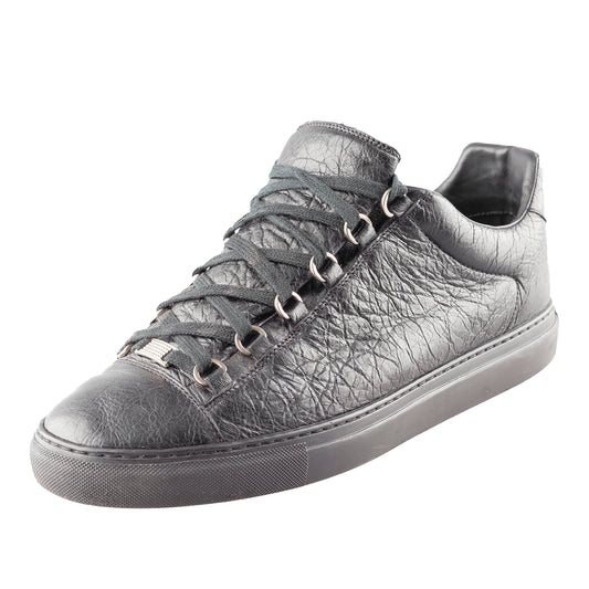 Balenciaga Arena Low Black Leather Shoes (43 IT/ 44 EU)