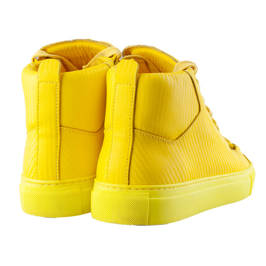 Balenciaga Arena Low Neon Yellow Leather Shoes (40 IT/ 41 EU)